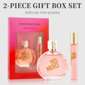 2-Piece Set, Women's Eau De Parfuma Gift Box, Long Lasting Fragrance, Notes Of Watermelon, Pear, Tea, Acai Berry Flavor, For Holiday Gifts, Dating