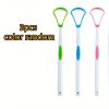 1/3/5pcs Tongue Scraper Oral Cleaner Brush Fresh Breath Cleaning Coated Toothbrush Hygiene Care Tools