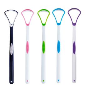 1/3/5pcs Tongue Scraper Oral Cleaner Brush Fresh Breath Cleaning Coated Toothbrush Hygiene Care Tools (Number of Pieces: Combo, Color: 5pcs)