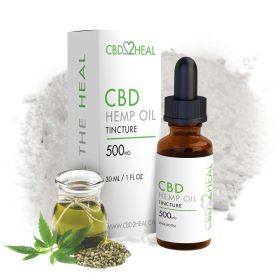Hemp Oil CBD Tincture (CBD2HEAL) (Dosages: 500mg)