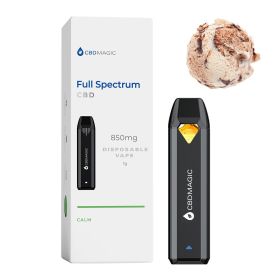 Full Spectrum CBD Vape for Calm 850mg (Terpene Profile: Gelato, Type: Calm)
